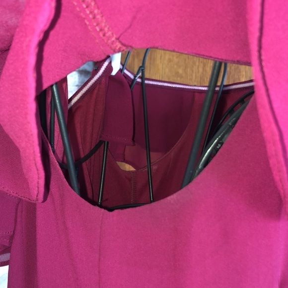 Lulus Win Your Heart Burgundy Ruffle Off-the-Shoulder Skater Dress size medium​​ - Picture 8 of 12